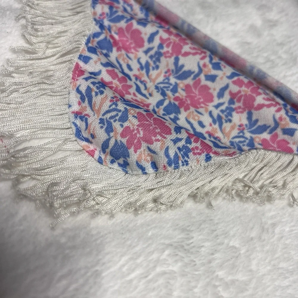 1986 Jem Flip Side Fashions Rock Country 4233 Shawl‎ Floral Fringe Hasbro 80s